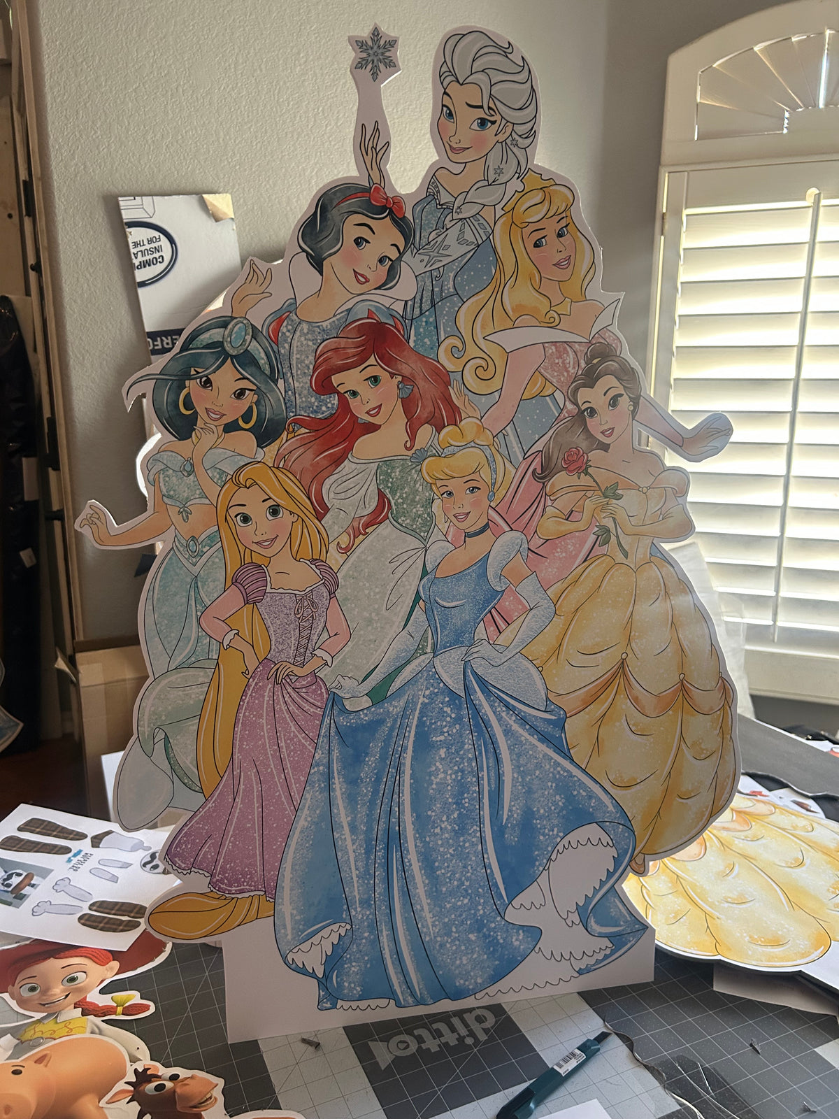 Princess group watercolor cut out