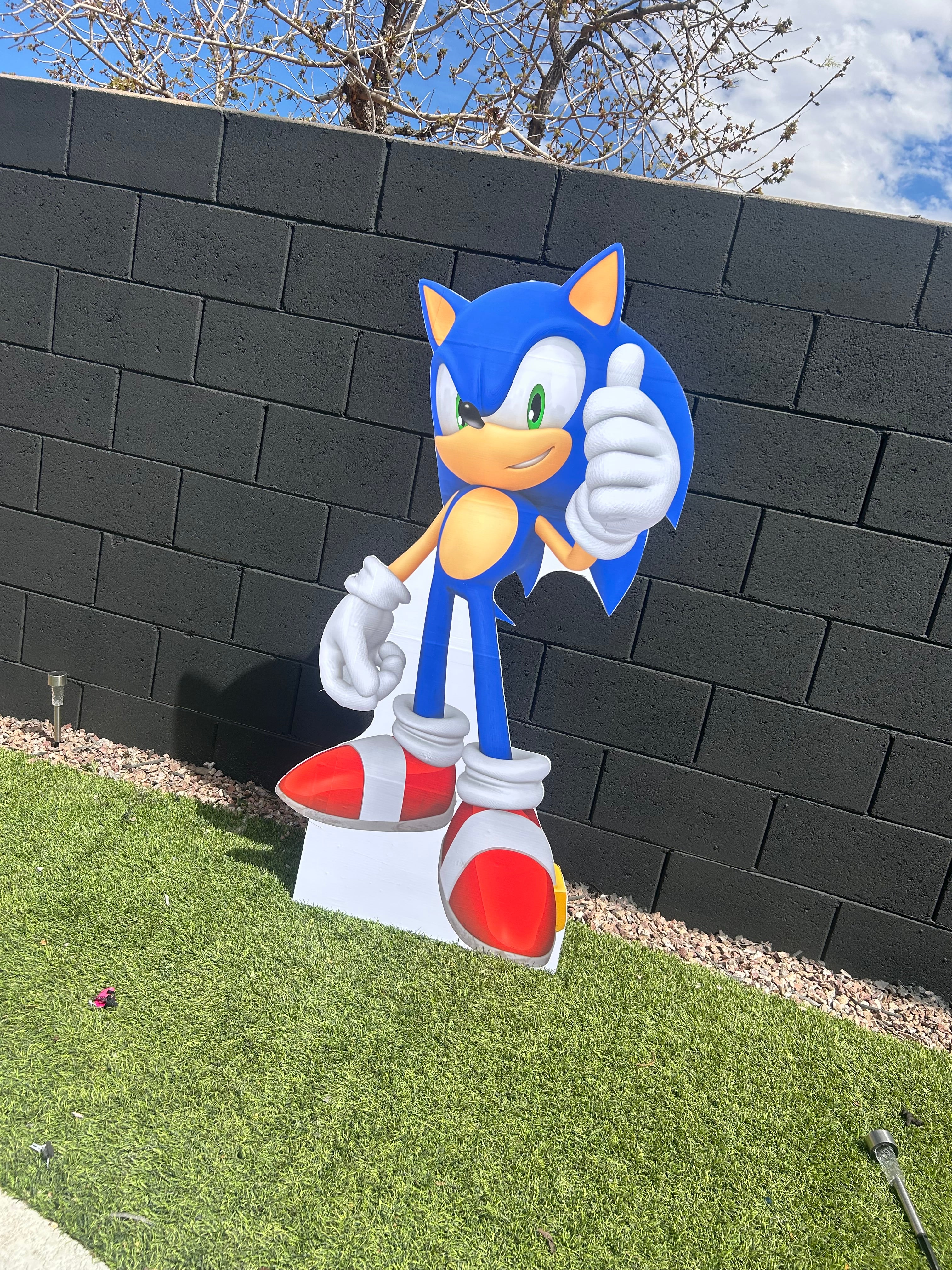 Sonic Hedgehog cut out