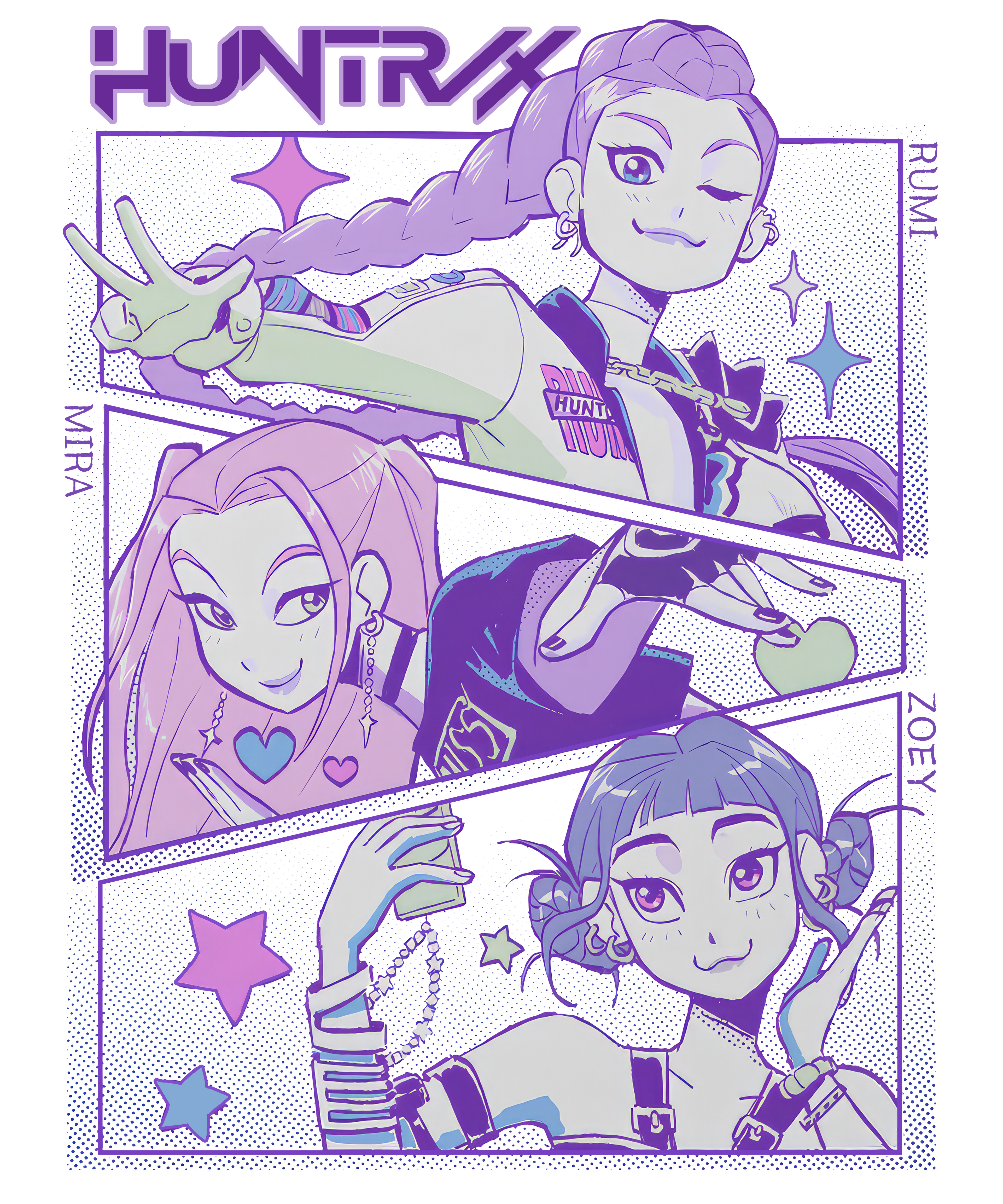 Kpop-DH-Comic style - DTF TRANSFER