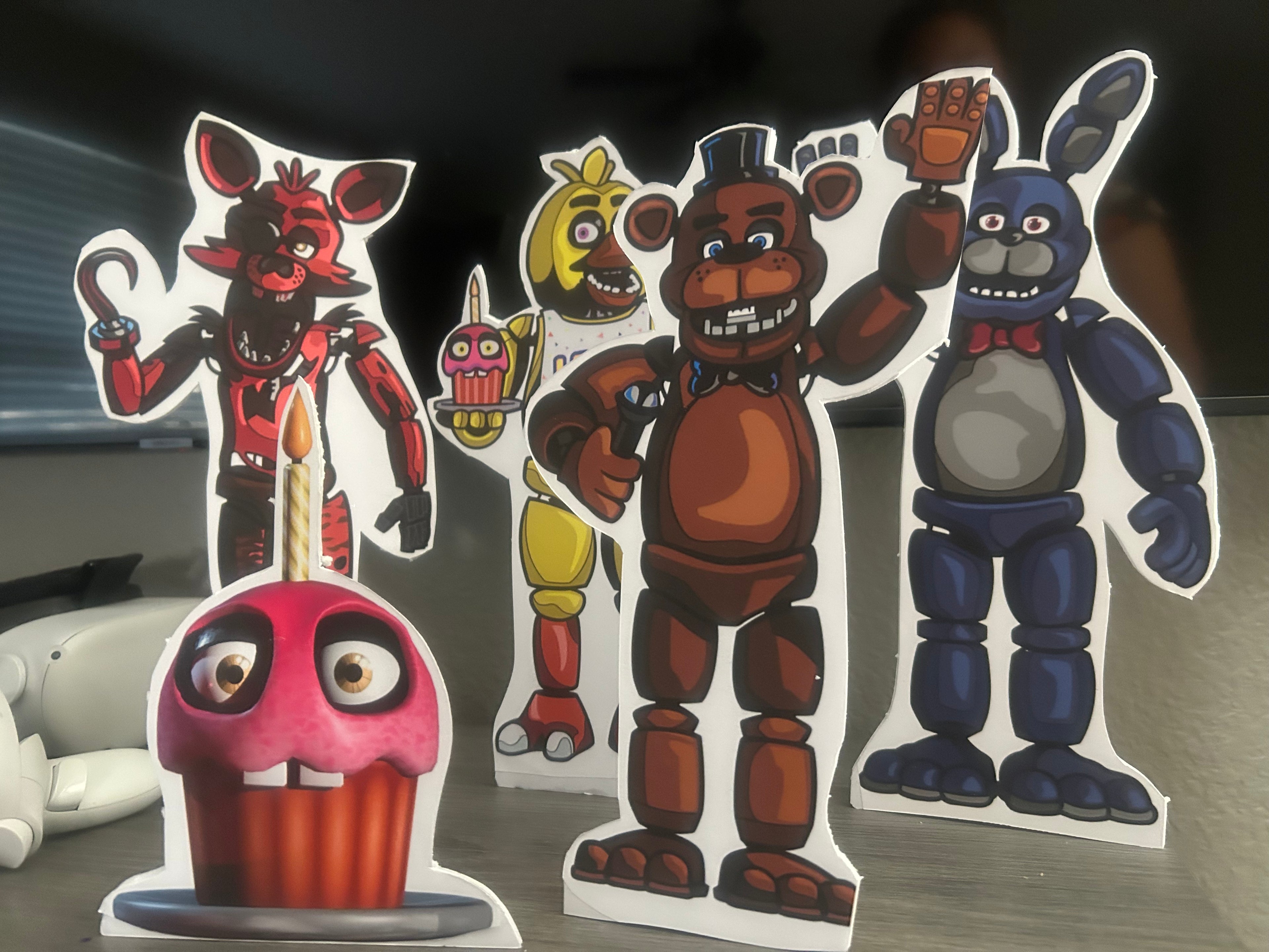 FNAF SET - Five nights at Freddy’s Character cut outs