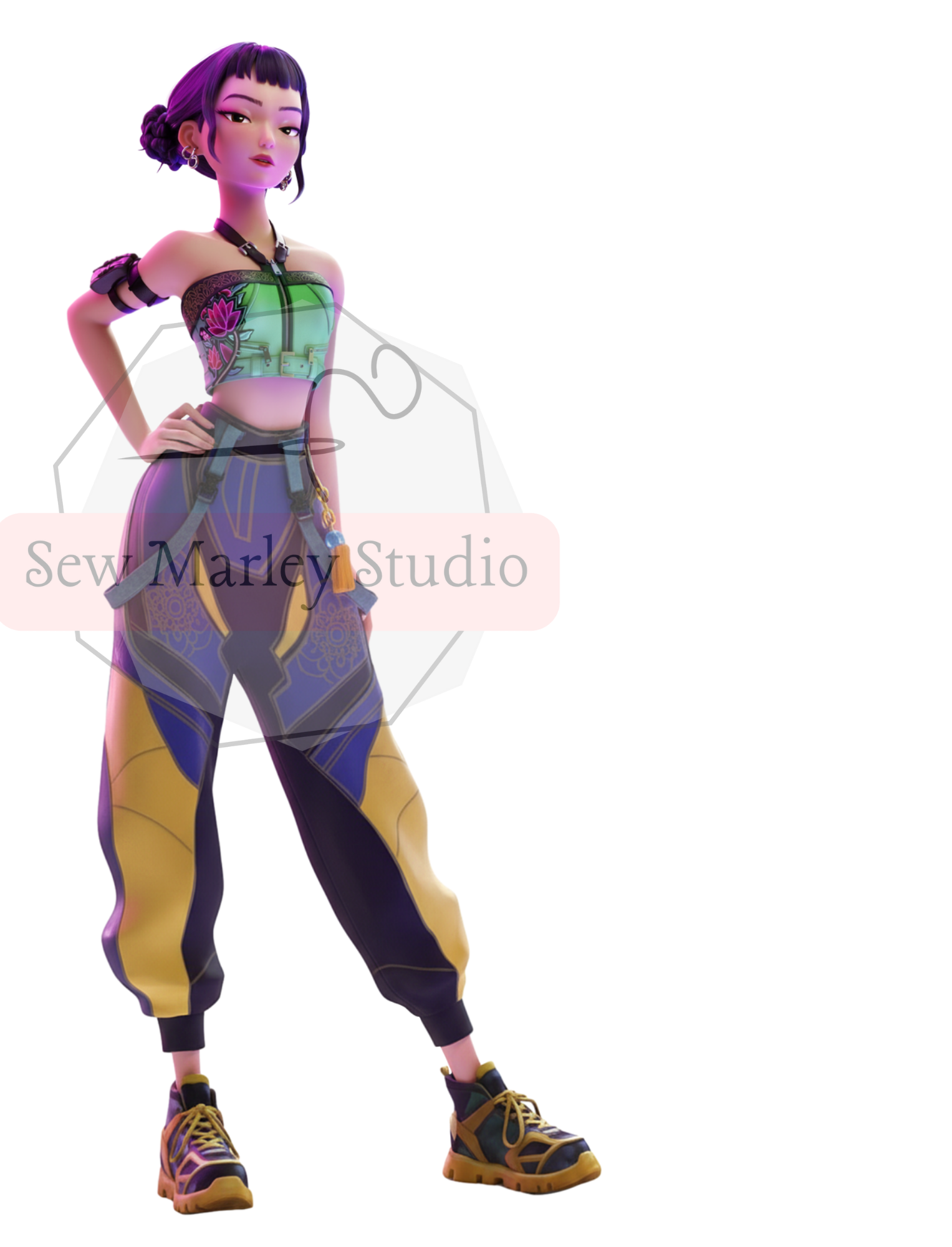 KPOP- DH -Huntrix Character Cut outs