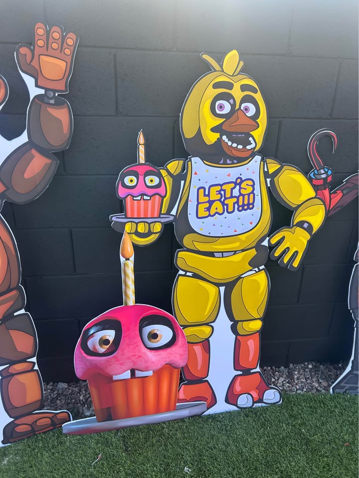 FNAF SET - Five nights at Freddy’s Character cut outs