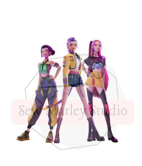 KPOP- DH -Huntrix Character Cut outs