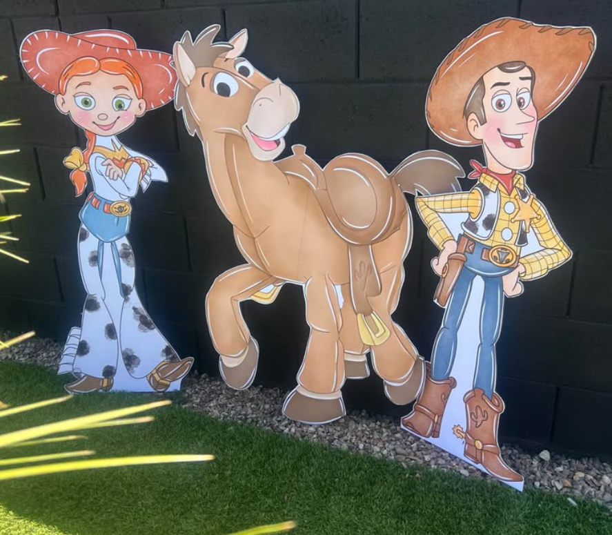 Toy Story water color cut outs
